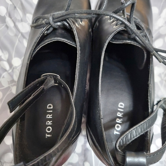 SOLD Torrid Chunky Goth Platform Oxfords sz 12W - Picture 7 of 8